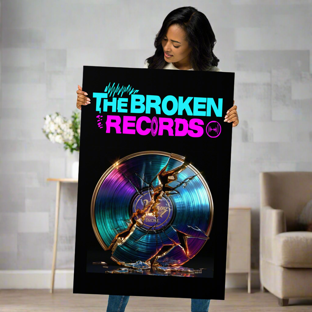 The Broken Records Album - Photo Paper Rock Band Poster 24" by 36"