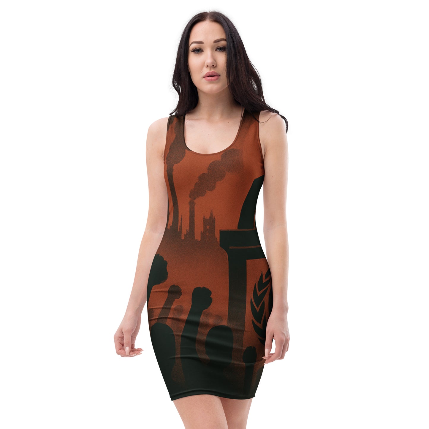 Wicked Waste Bodycon Dress Front