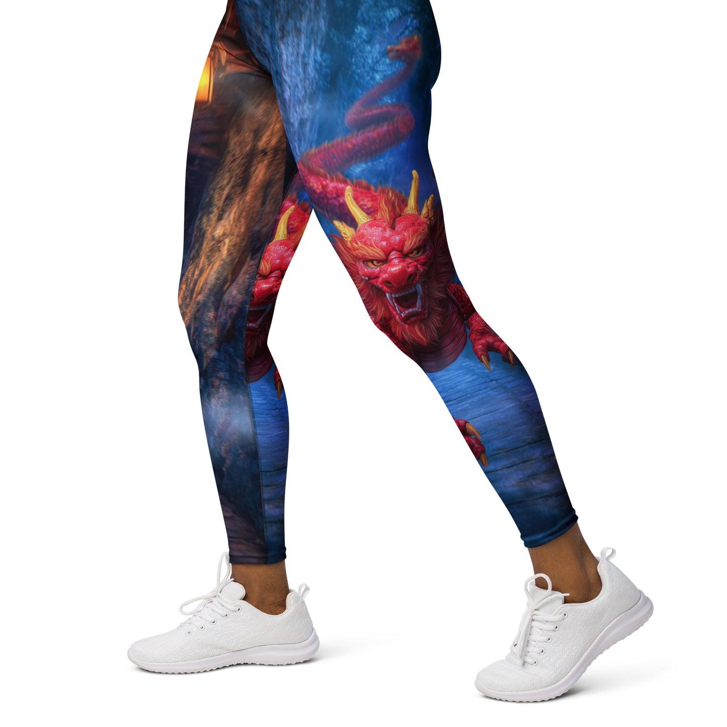 Morning After Red Dragon 3 - Rock Band Yoga Leggings
