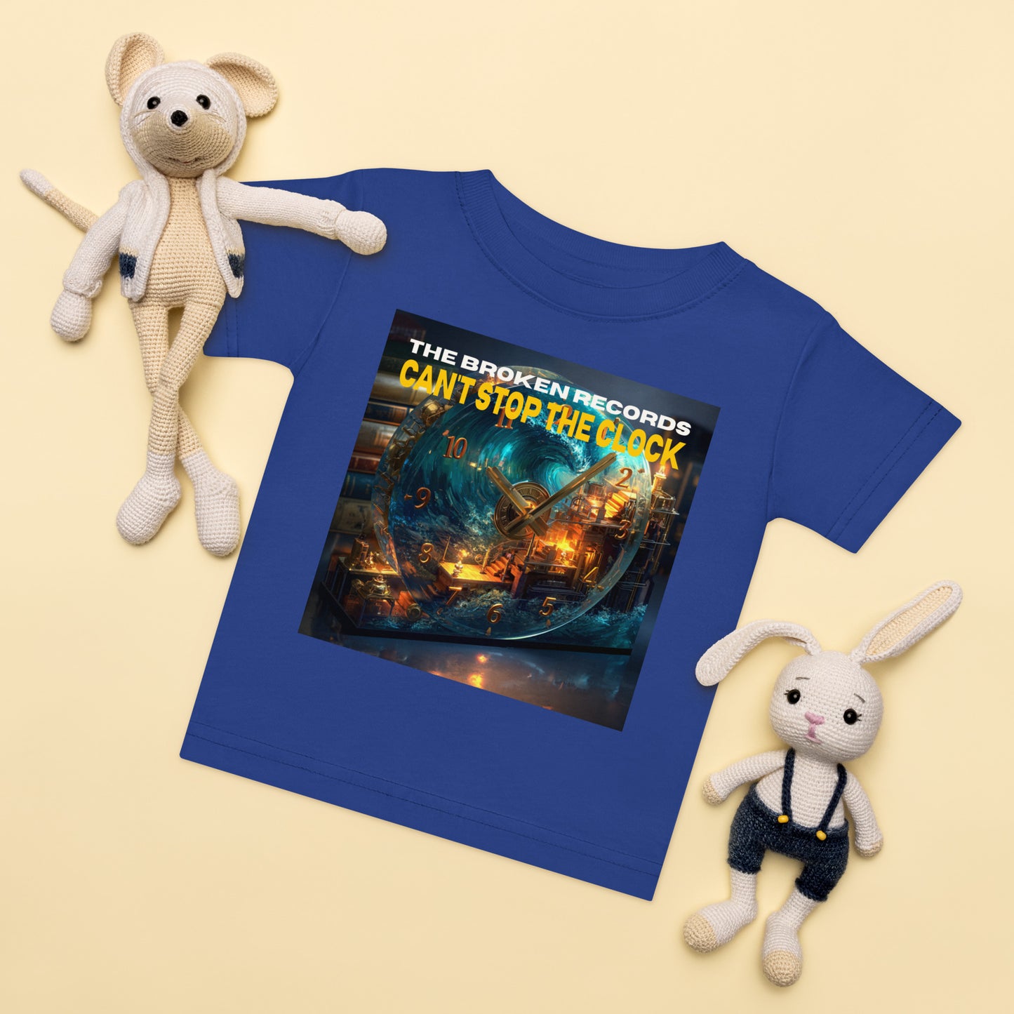 Can’t Stop the Clock Baby Jersey Rock Band T-Shirt - Royal Blue