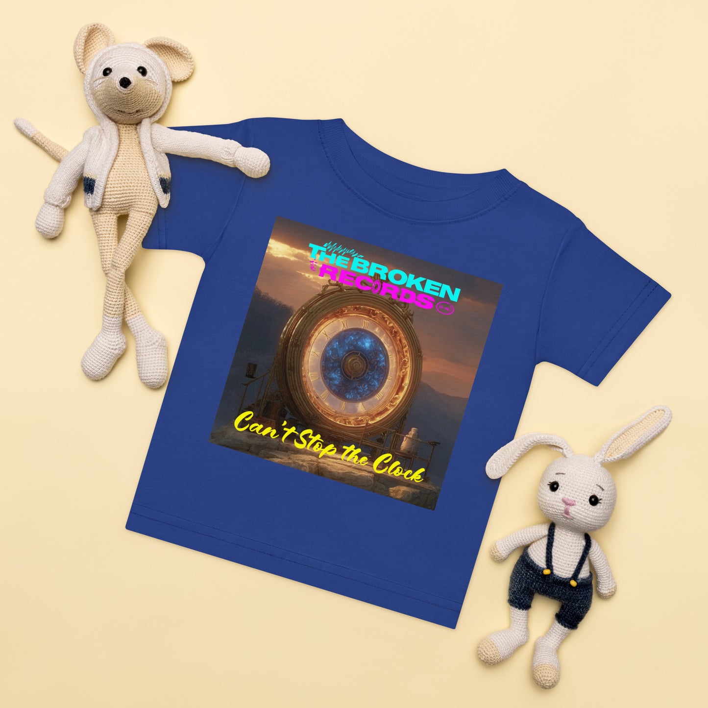 Can’t Stop the Clock Baby Jersey Rock Band T-Shirt - Royal Blue