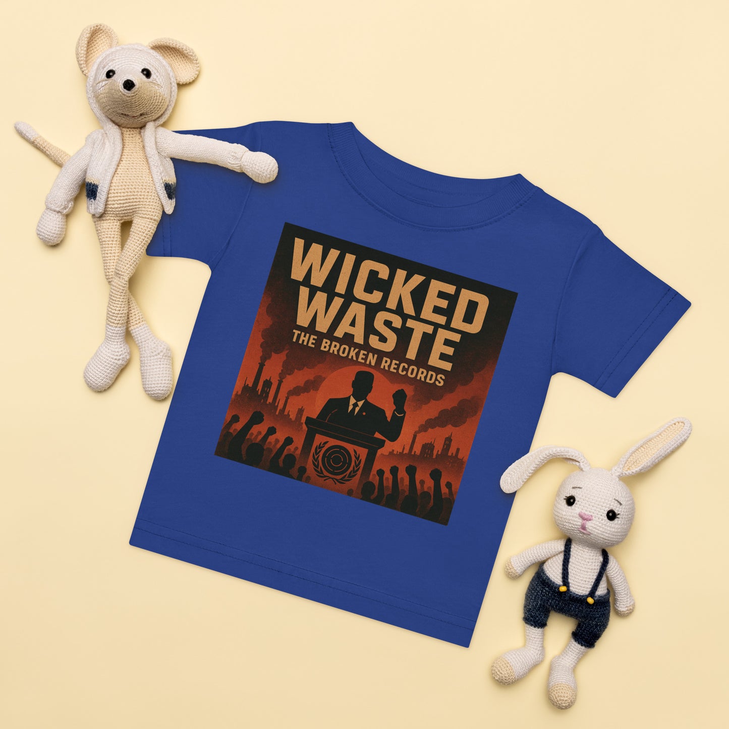 Wicked Waste Baby Jersey Rock Band T-Shirt - Royal Blue