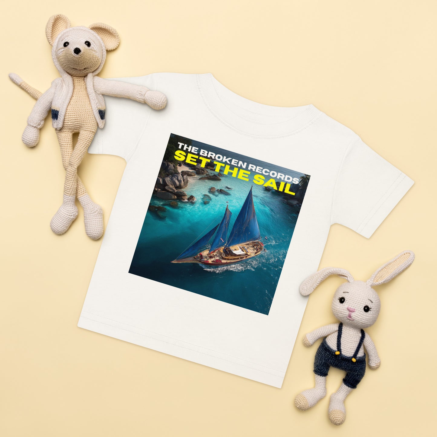 Set the Sail Baby Jersey Rock Band T-Shirt - White