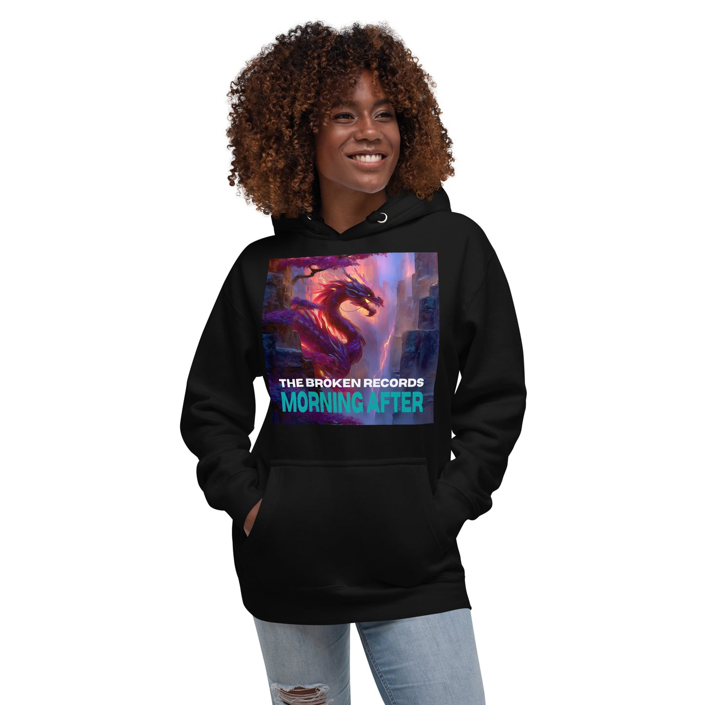 Morning After Red Dragon 2 Unisex Rock Band Hoodie - Black