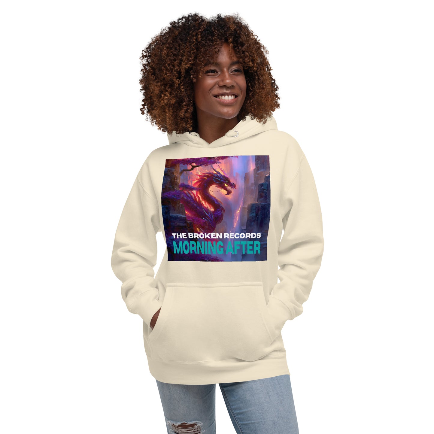 Morning After Red Dragon 2 Unisex Rock Band Hoodie - Bone