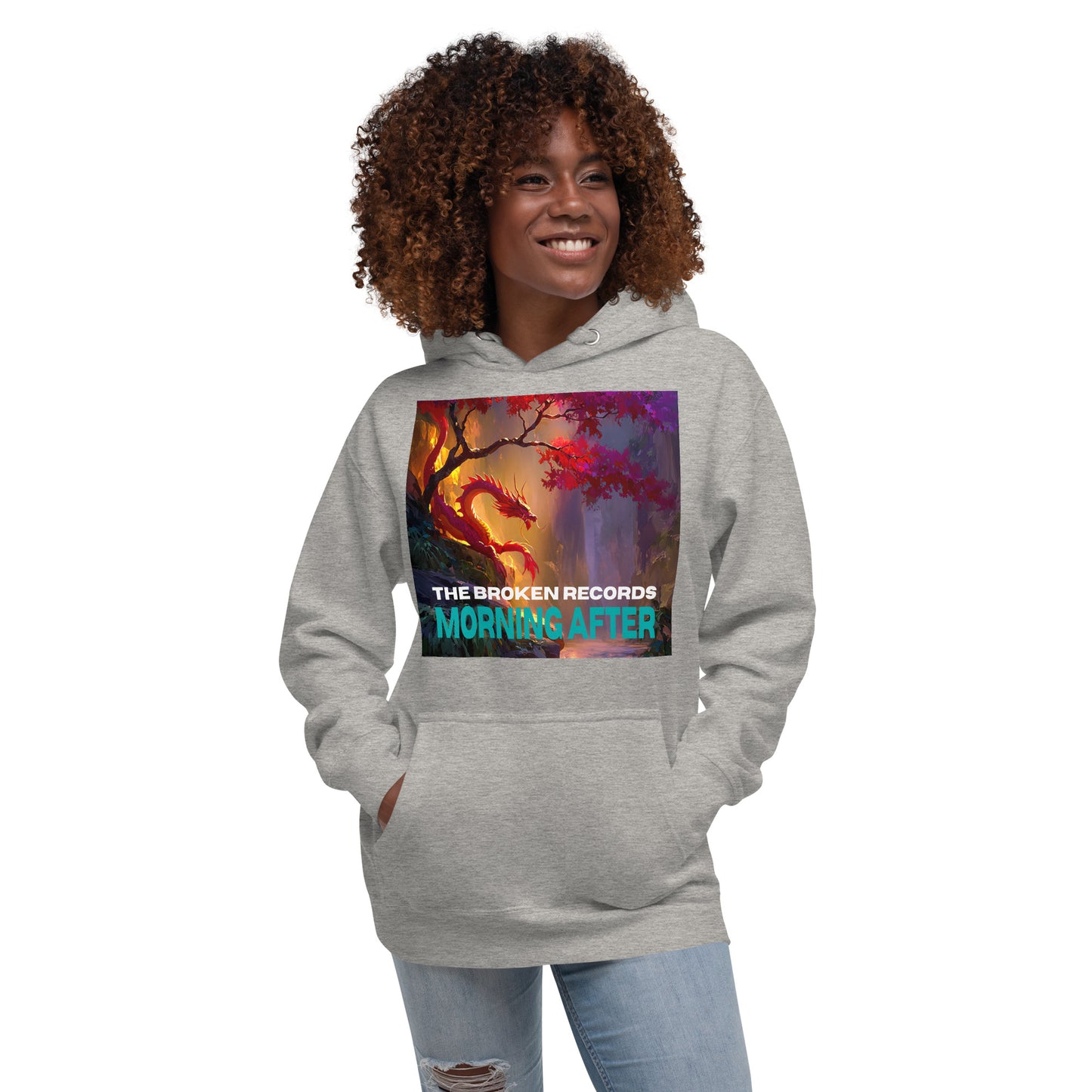 Morning After Red Dragon 1 Unisex Rock Band Hoodie - Carbon Grey