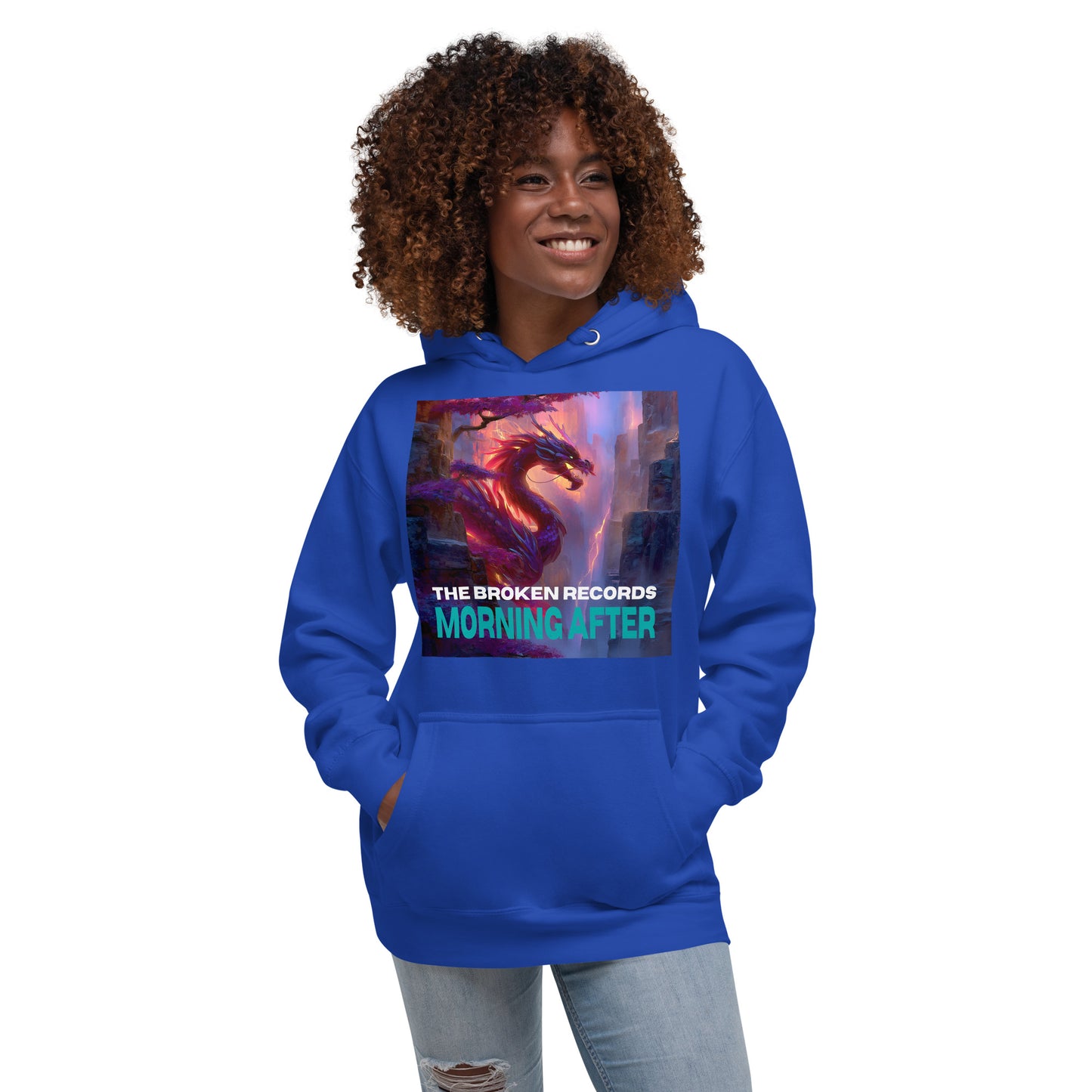 Morning After Red Dragon 2 Unisex Rock Band Hoodie - Royal Blue