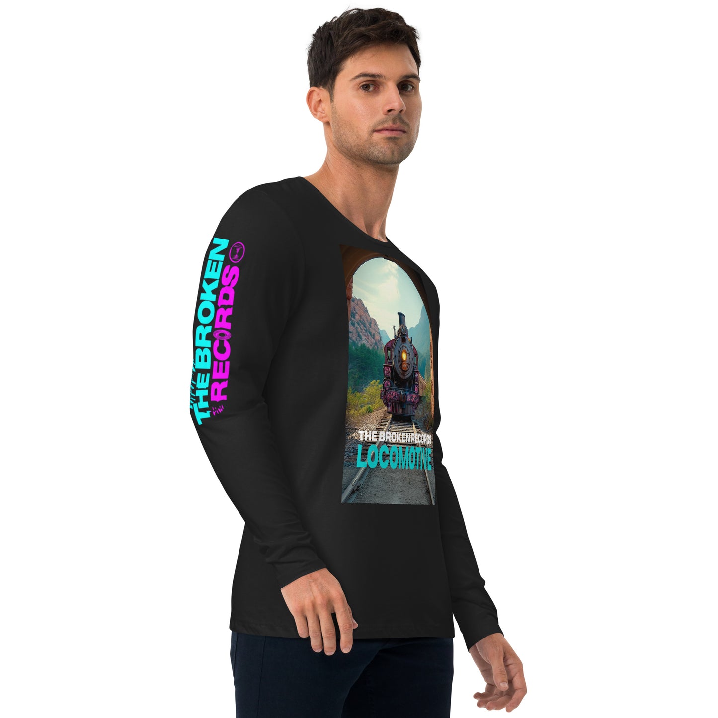 Locomotive Long Sleeve Fitted Crew Black