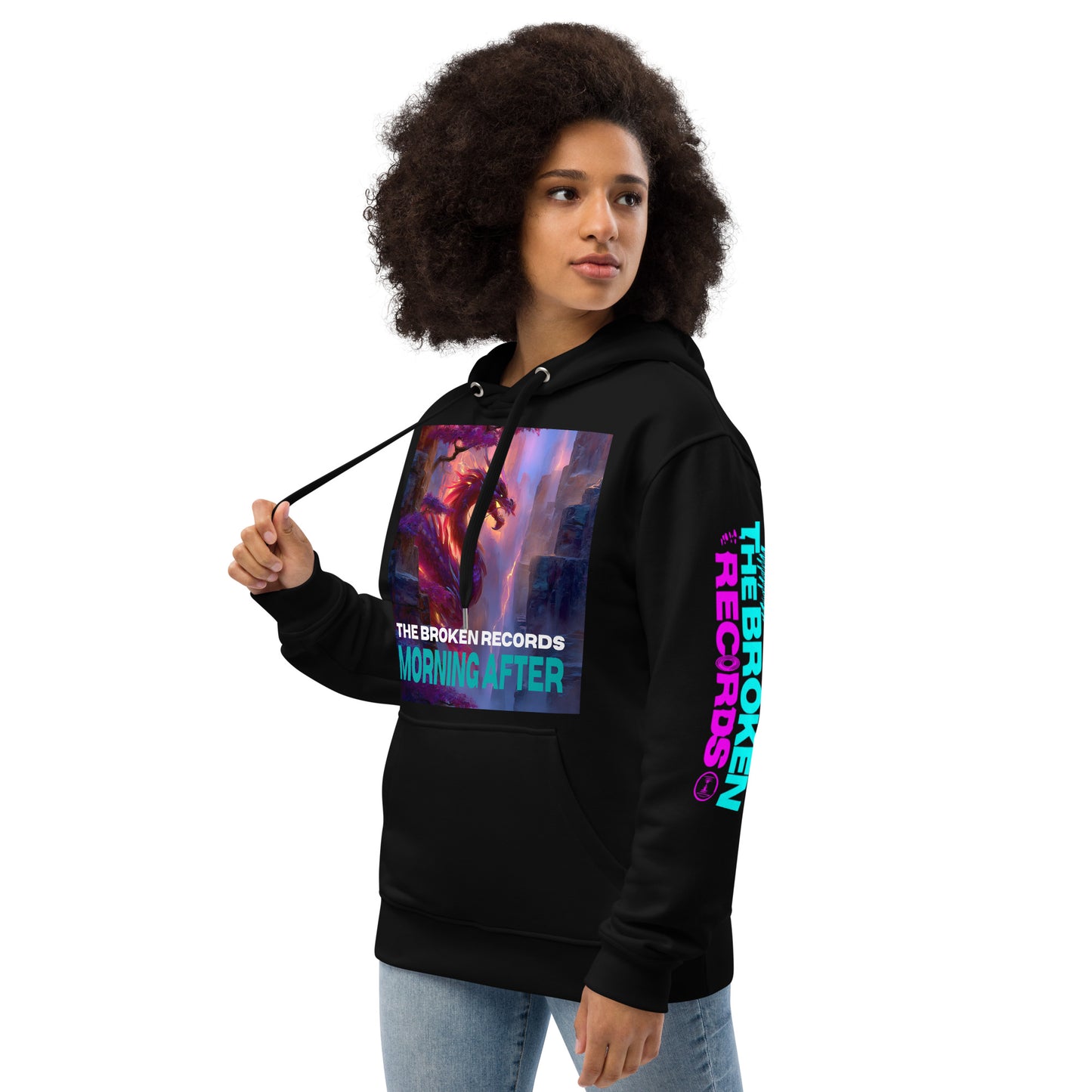 Morning After Red Dragon Premium Eco Hoodie Black