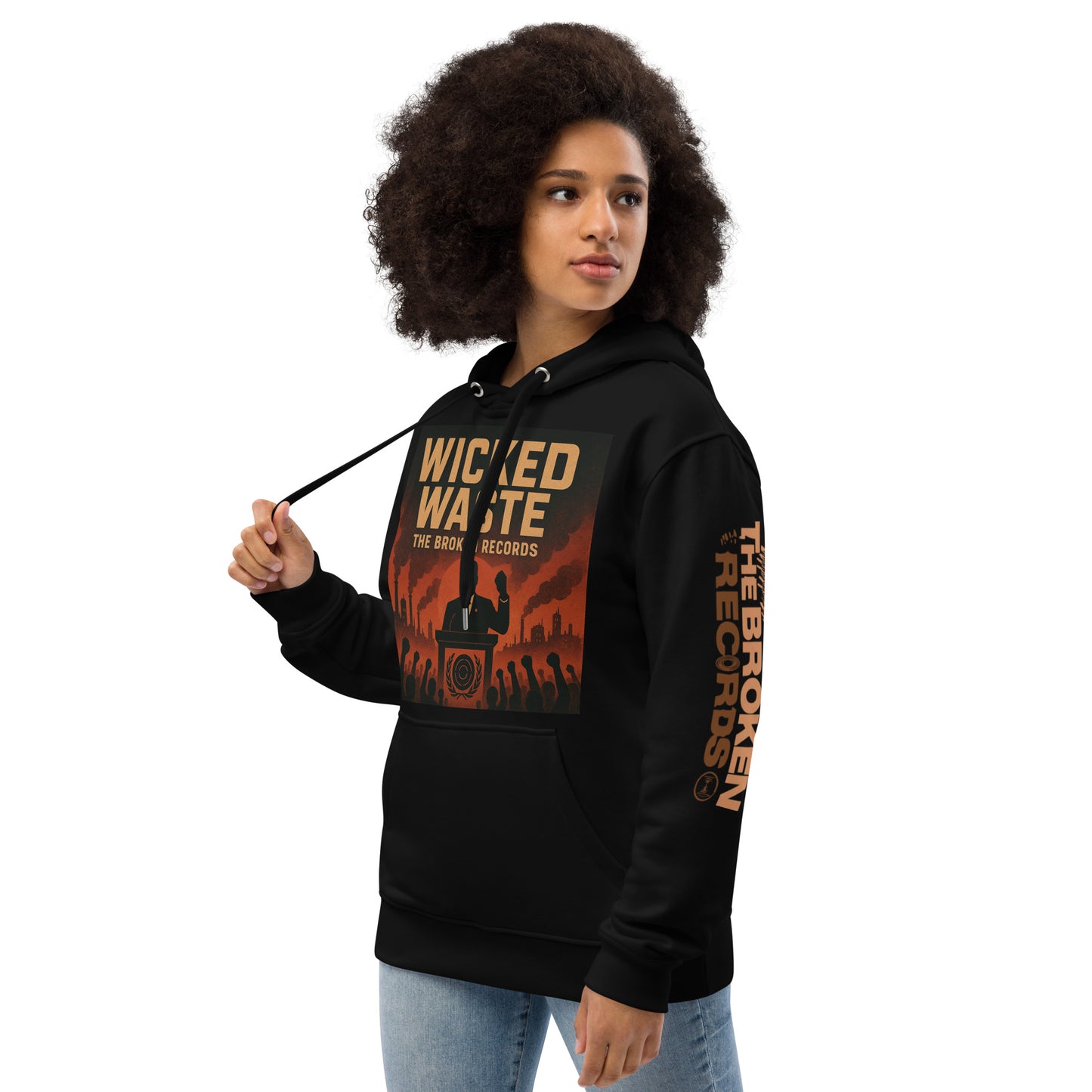 Wicked Waste Premium Eco Hoodie Black