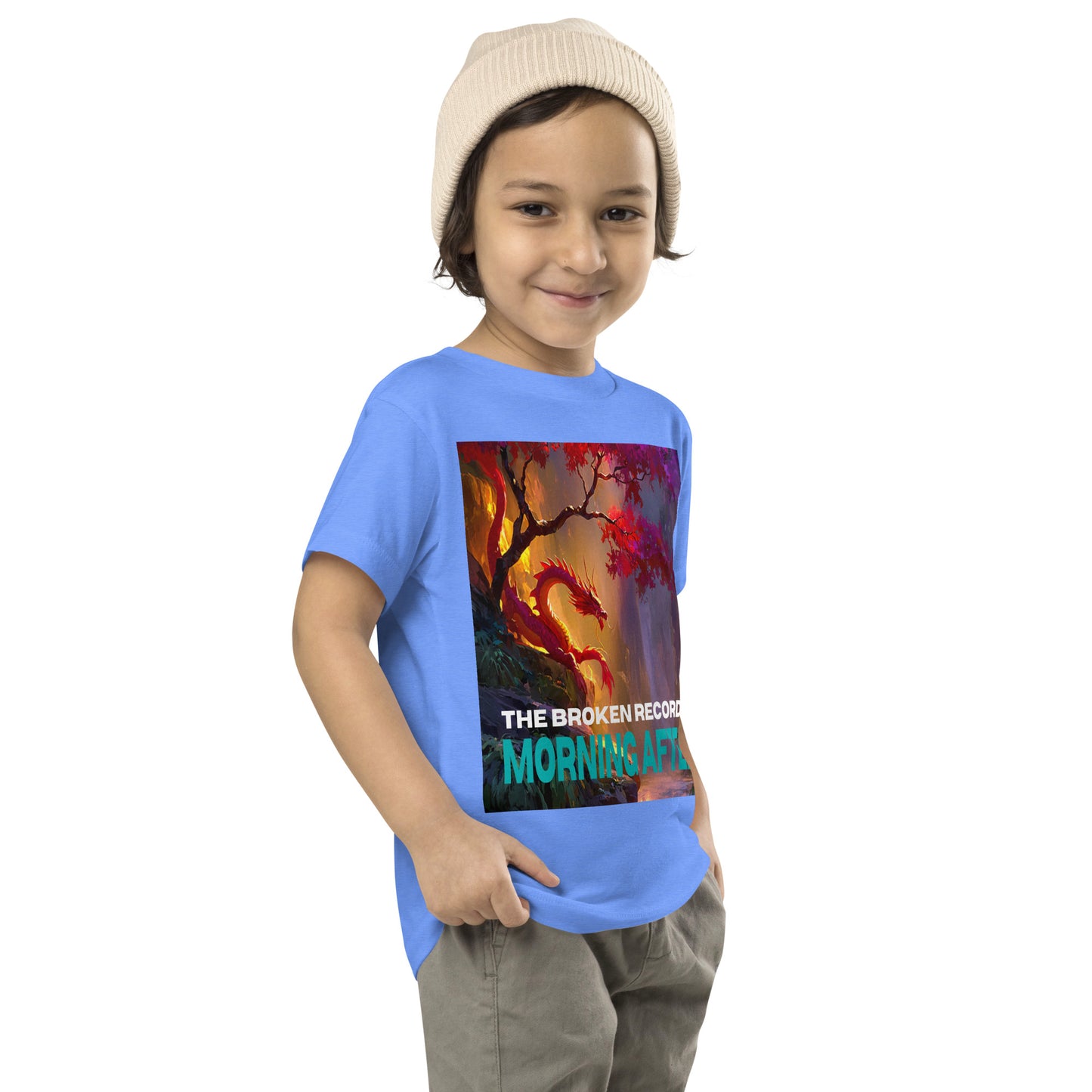 Morning After Red Dragon 1 - Toddler Short Sleeve Tee Columbia Blue