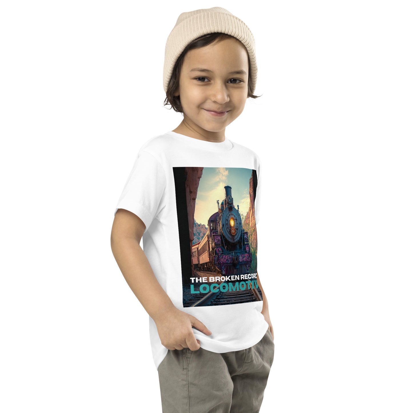 Locomotive - Toddler Short Sleeve Tee White