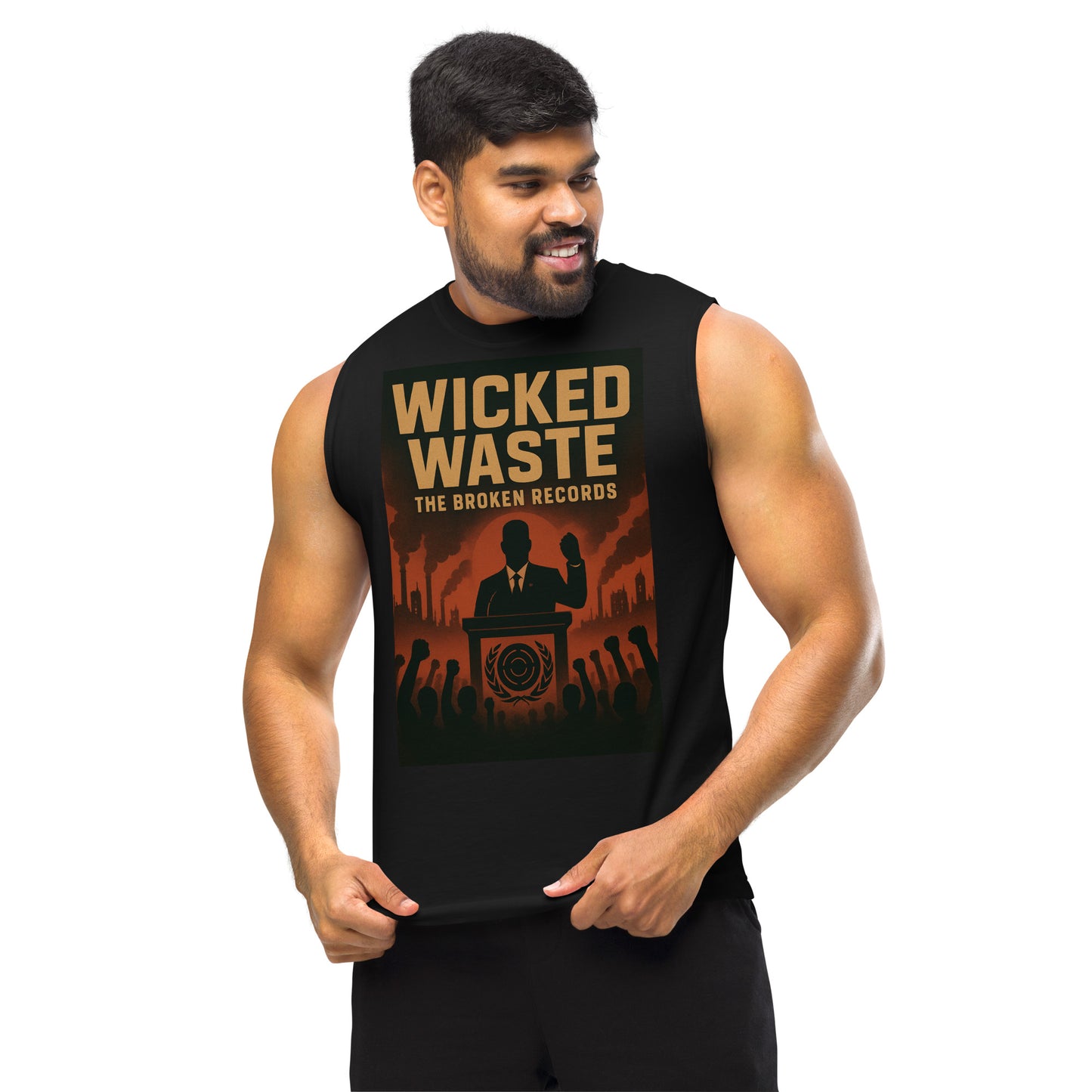 Wicked Waste Muscle Shirt Black