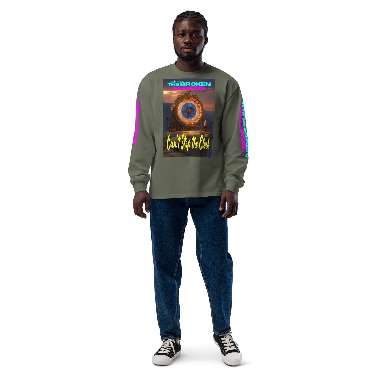 Can’t Stop the Clock Unisex Premium Heavyweight Long Sleeve Rock Band Shirt - Cypress