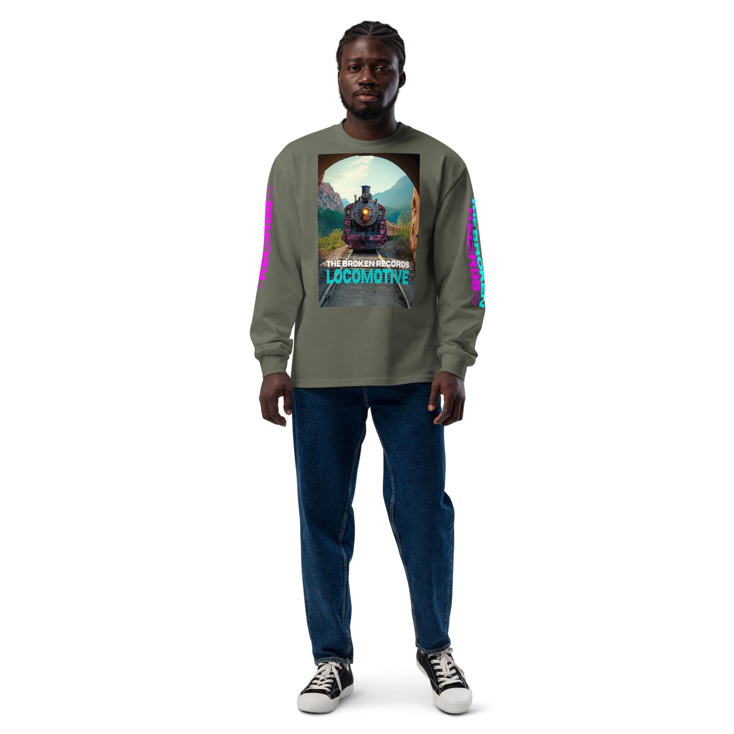 Locomotive Unisex Premium Heavyweight Long Sleeve Rock Band Shirt - Cypress
