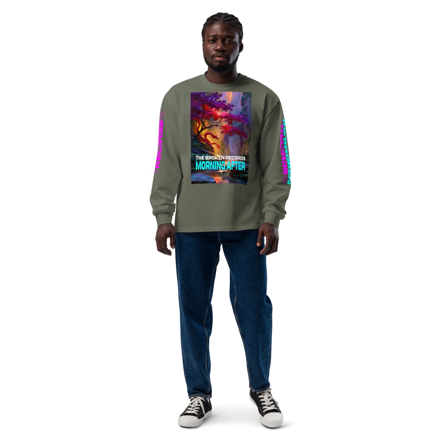 Morning After Unisex Premium Heavyweight Long Sleeve Rock Band Shirt - Cypress
