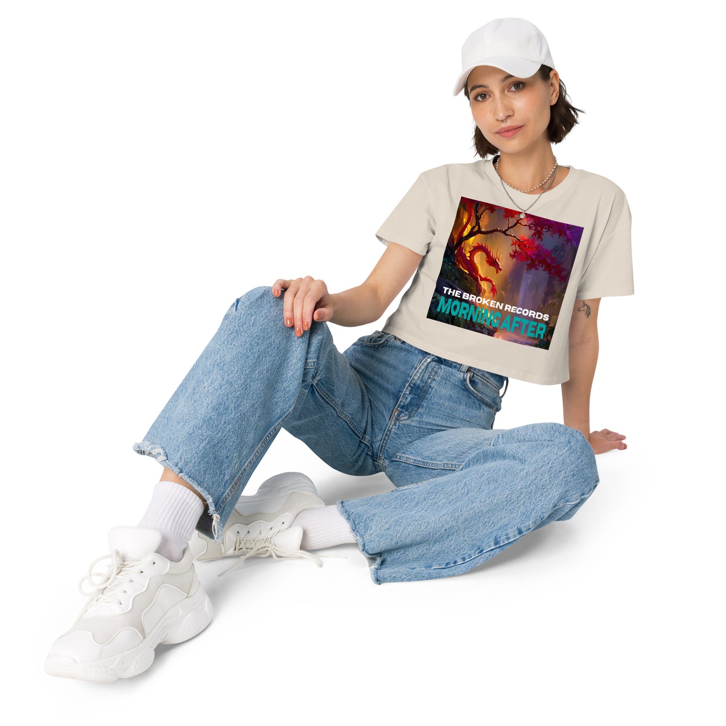 Morning After Red Dragon 1 Women’s Crop Top - Bone