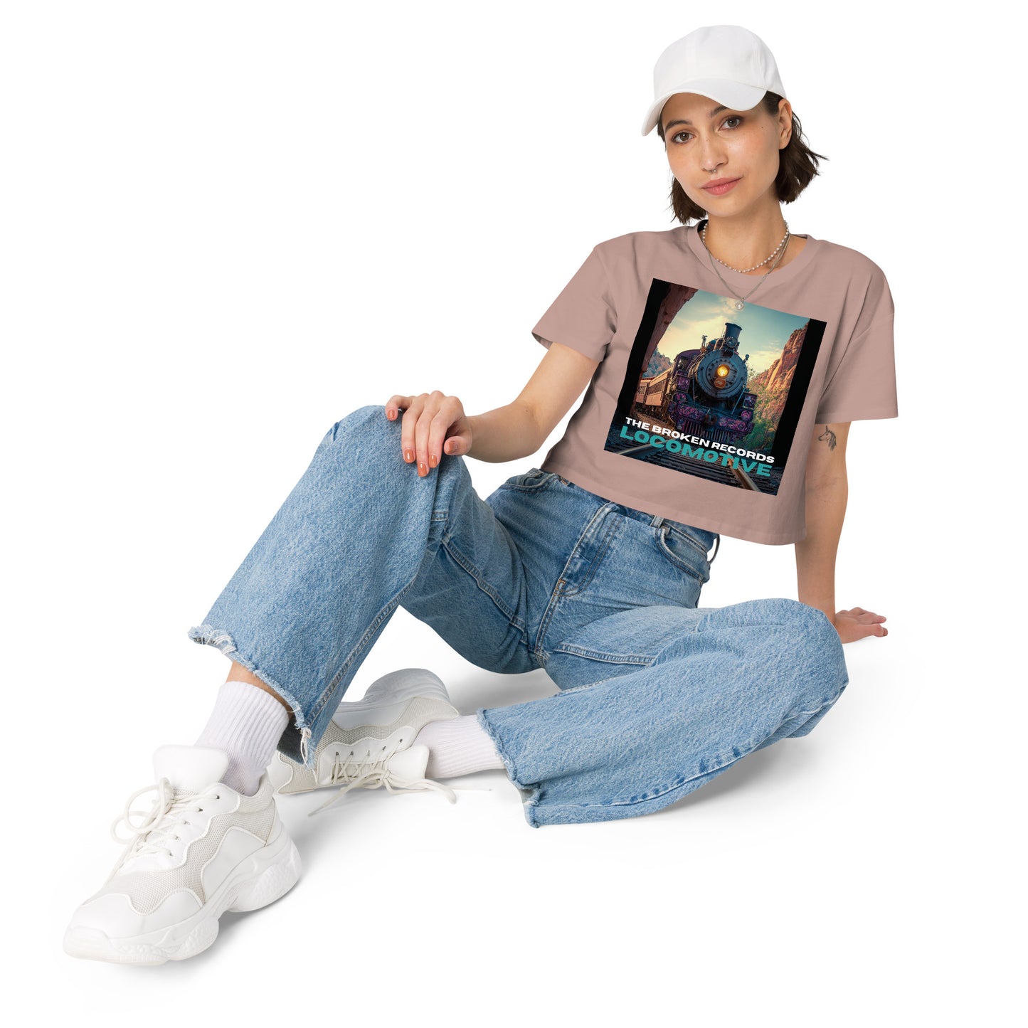Locomotive Women’s Crop Top - Hazy Pink