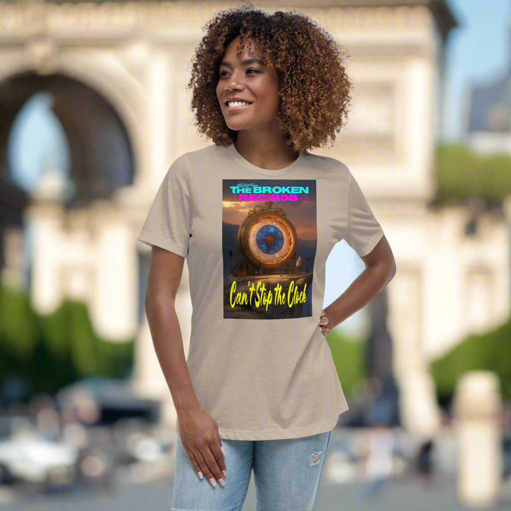 Can't Stop the Clock 2 - Women's Relaxed Rock Band T-Shirt