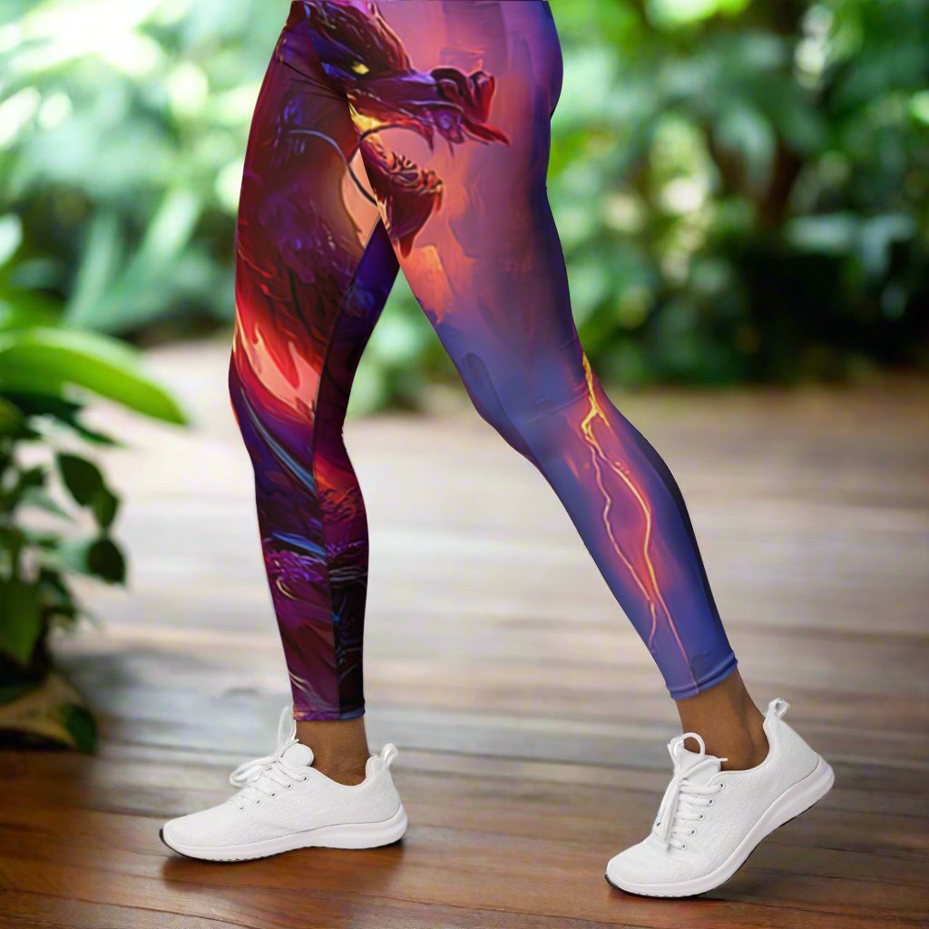 Morning After Red Dragon 2 - Yoga Rock Band Leggings 