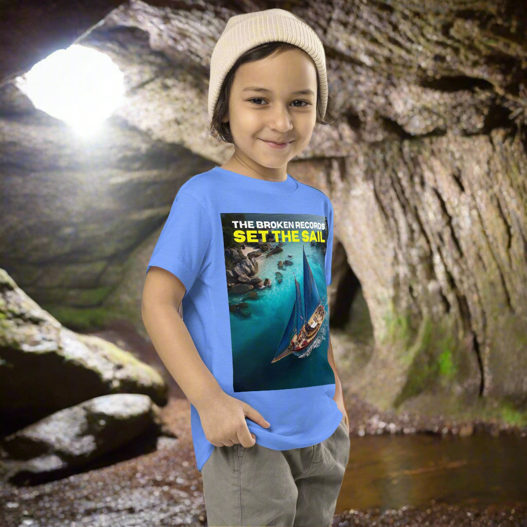 Set the Sail - Toddler Short Sleeve Rock Band T-Shirt