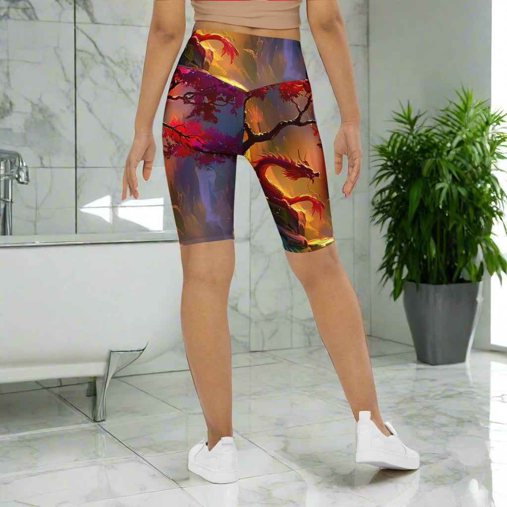 Morning After Red Dragon 1 - Biker Shorts