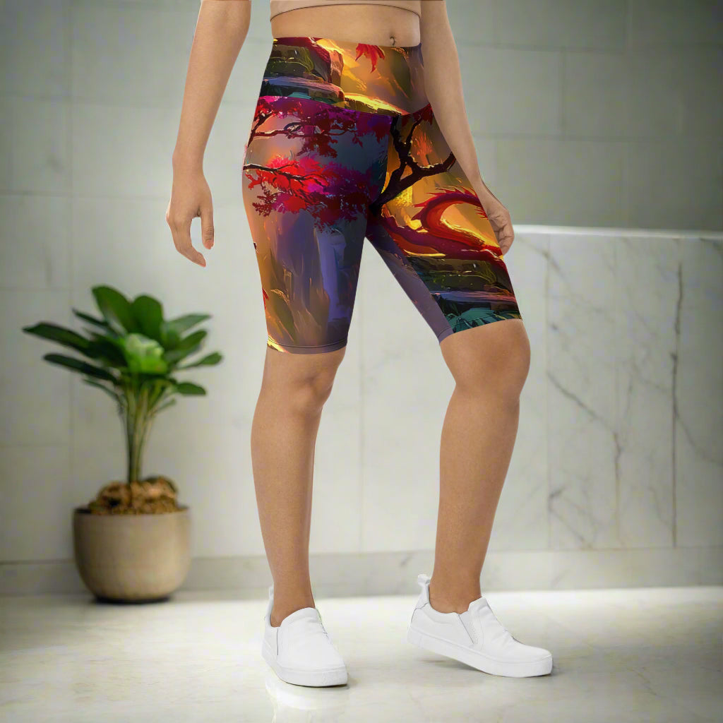 Morning After Red Dragon 1 - Biker Shorts