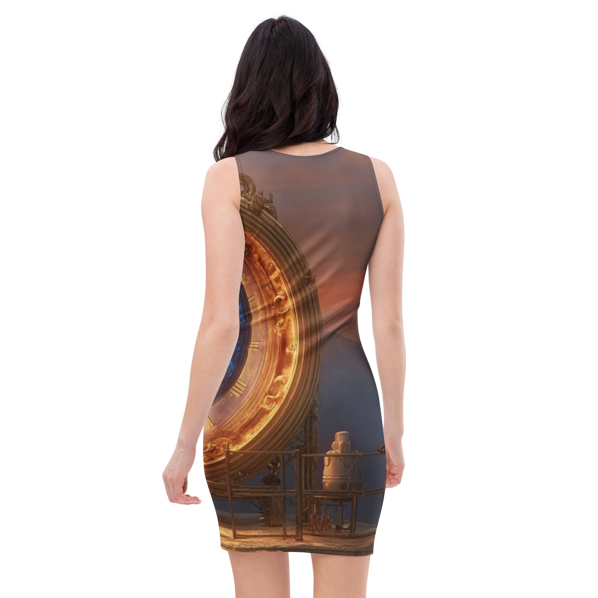 Can't Stop the Clock Bodycon Dress Back