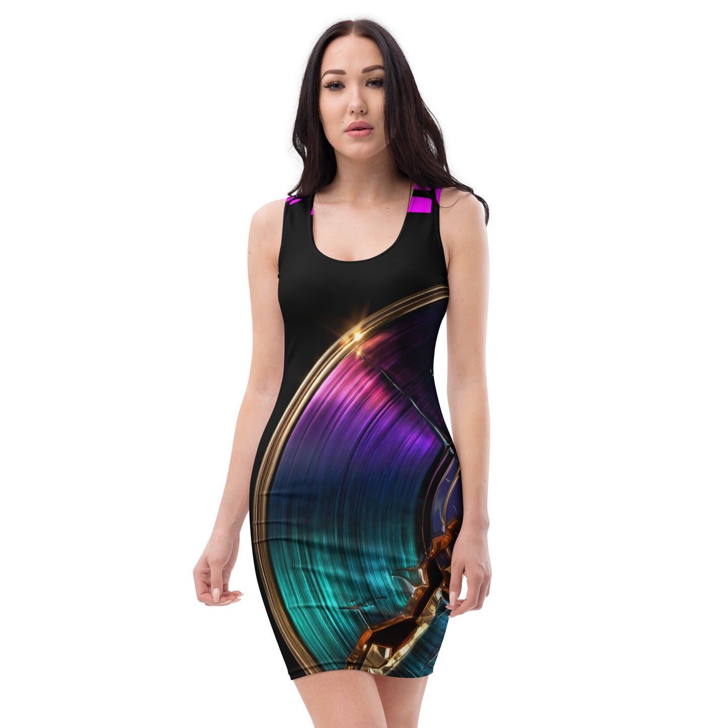 The Broken Records Bodycon Dress Front