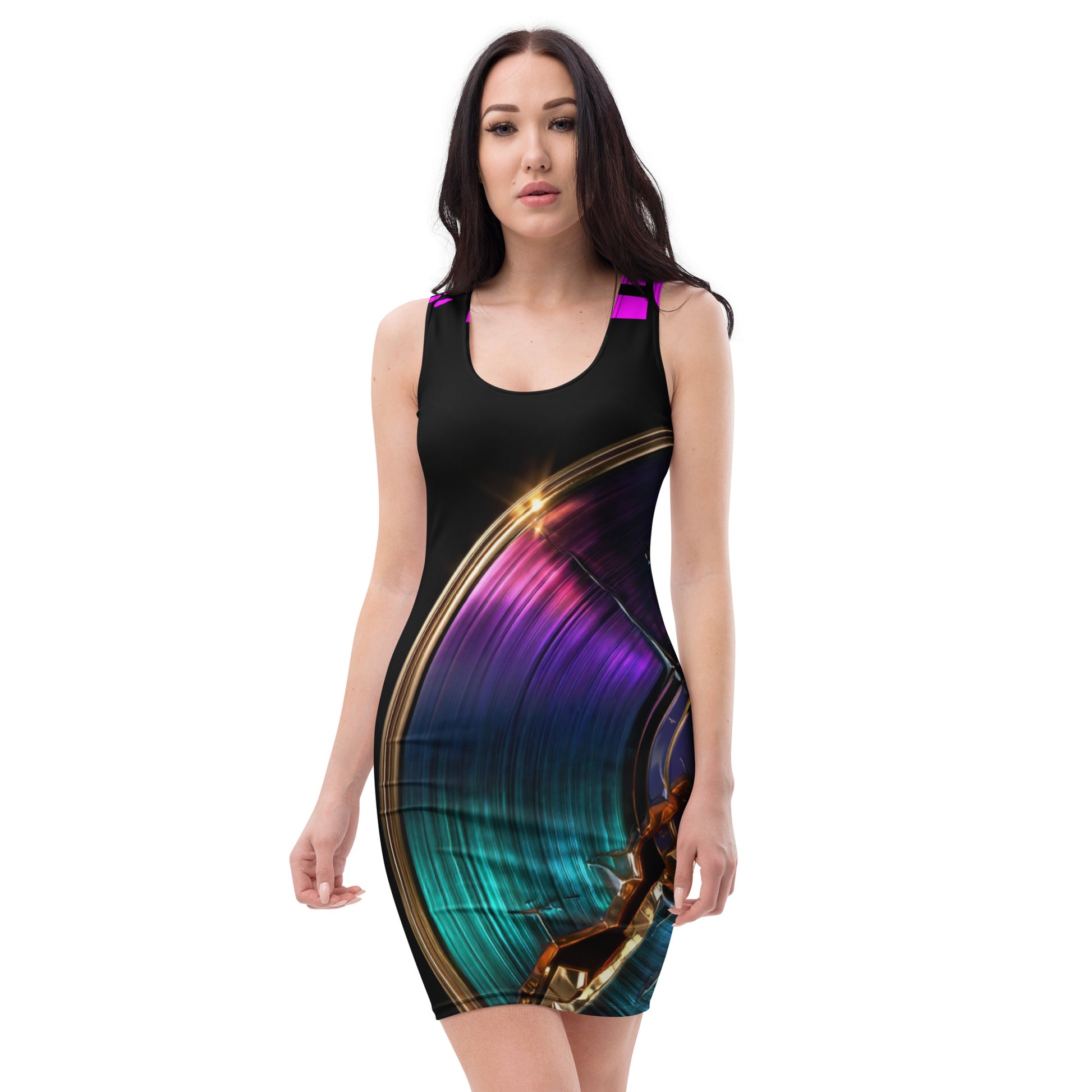 The Broken Records Bodycon Dress Front