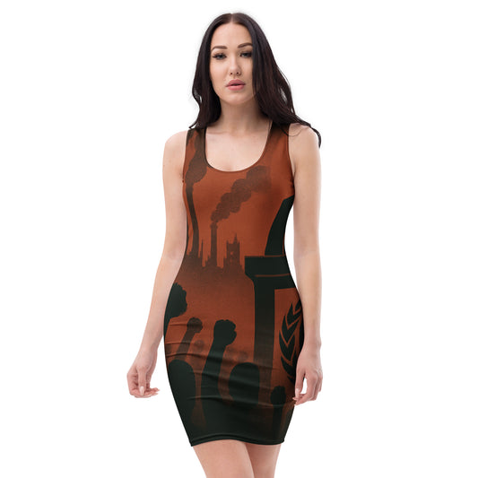 Wicked Waste Bodycon Dress Front