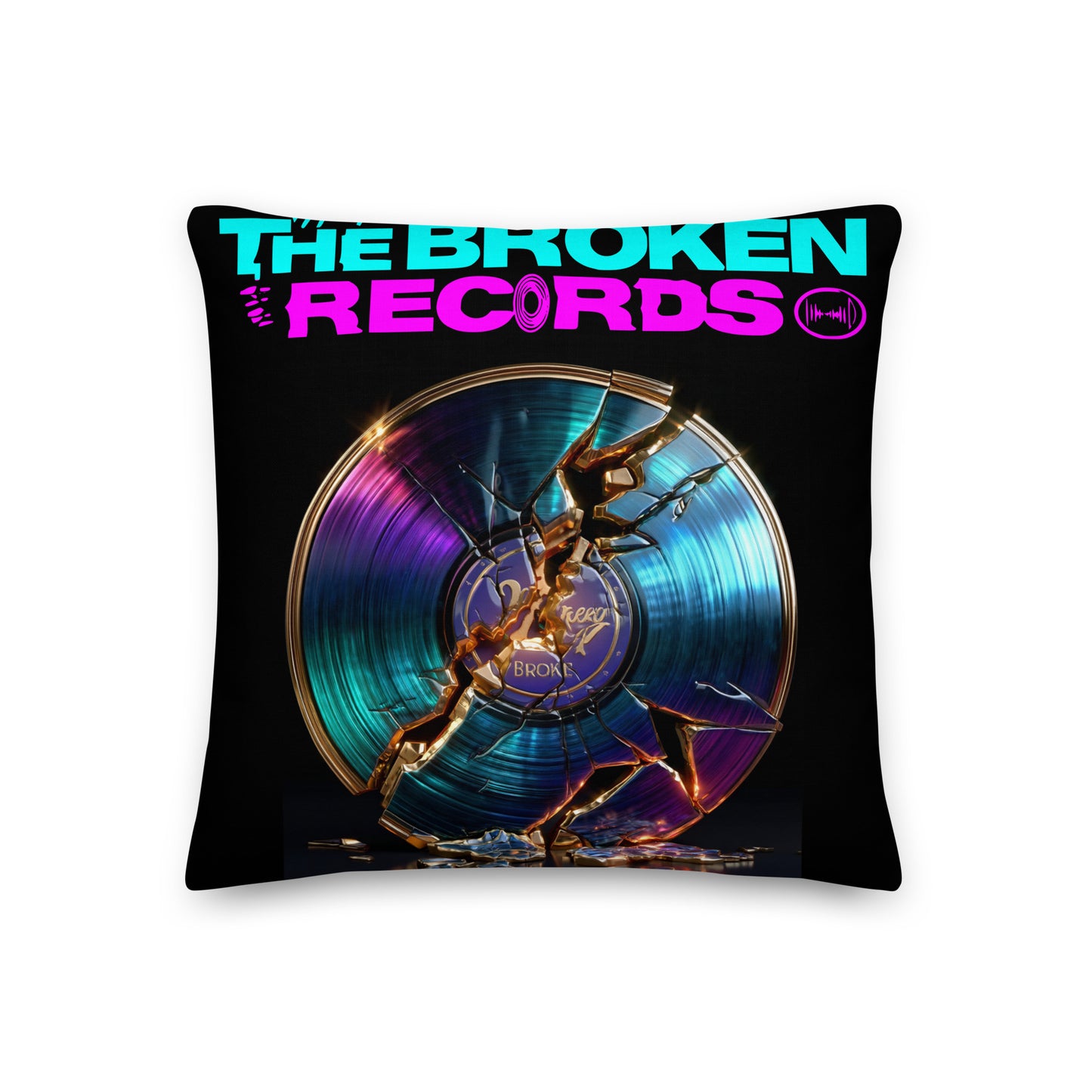 The Broken Records Album - Premium Pillow