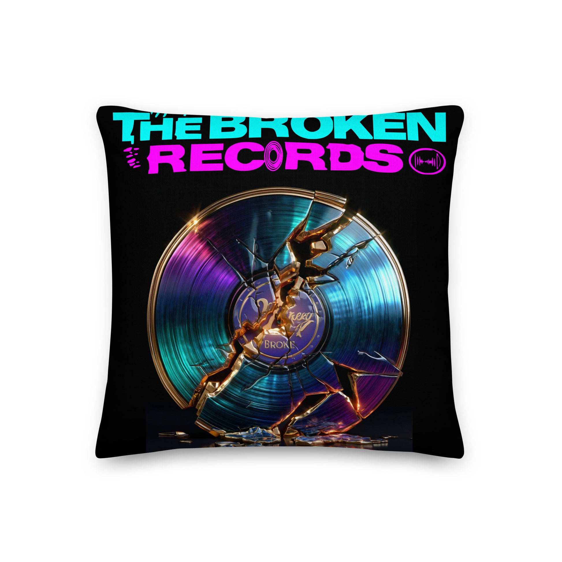 The Broken Records Album - Premium Pillow