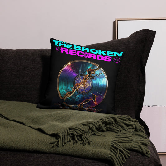 The Broken Records Album - Premium Pillow