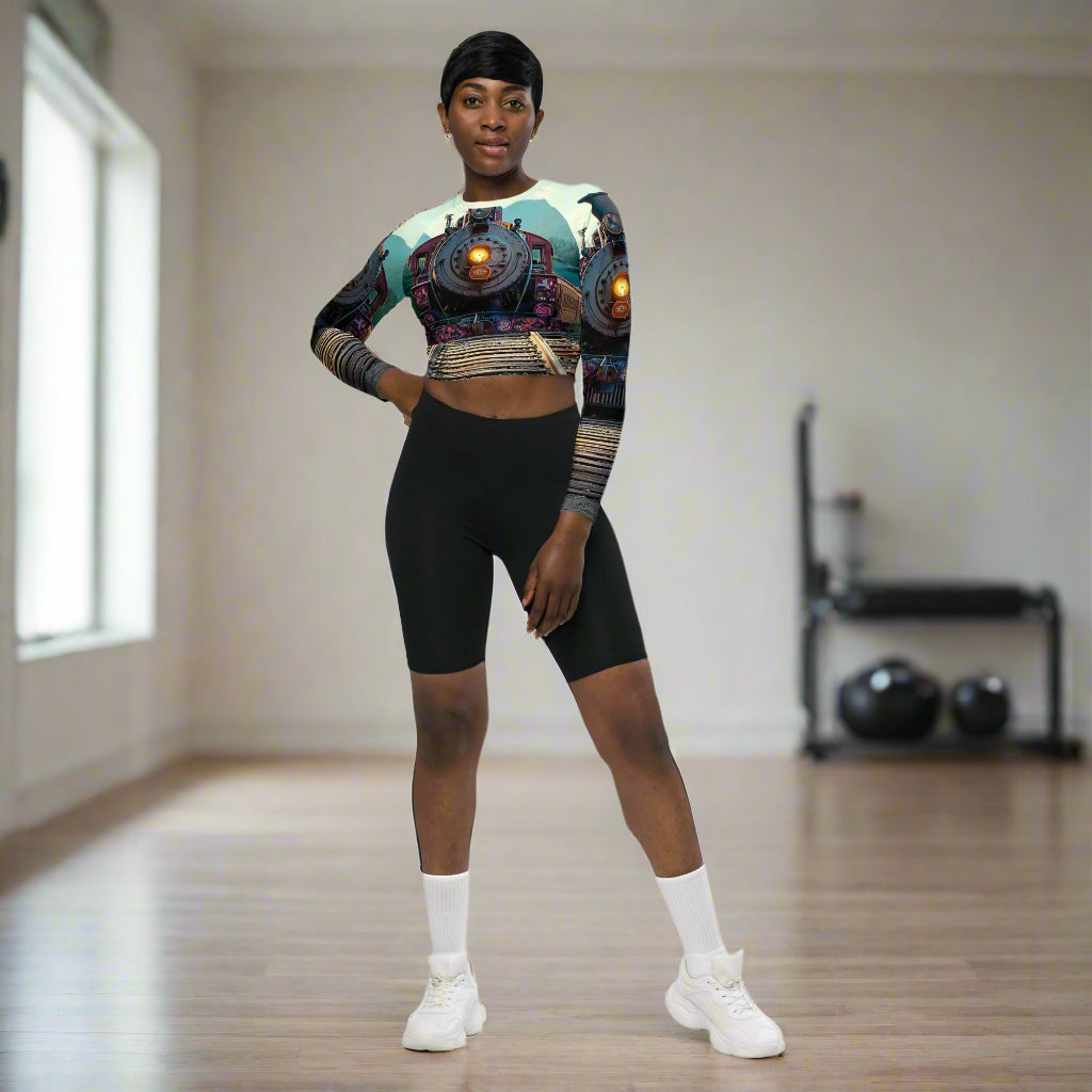 Locomotive - Long-Sleeve Crop Top