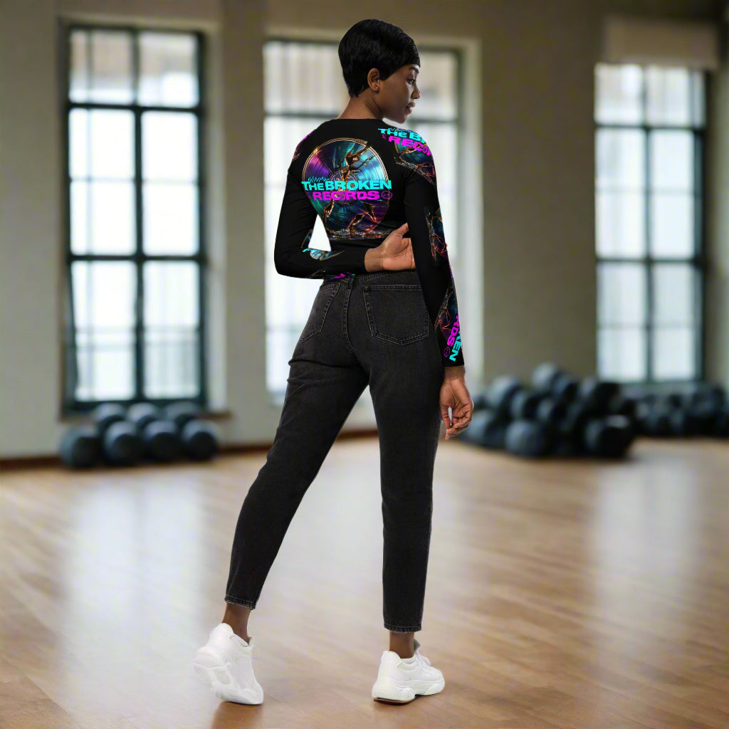 The Broken Records Album - Long-Sleeve Crop Top