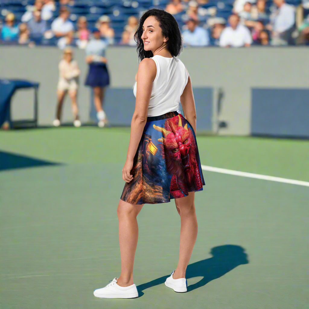 Morning After Red Dragon 3 - Skater Skirt