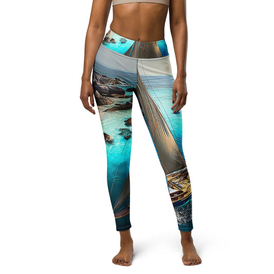 Set the Sail - Rock Band Yoga Leggings