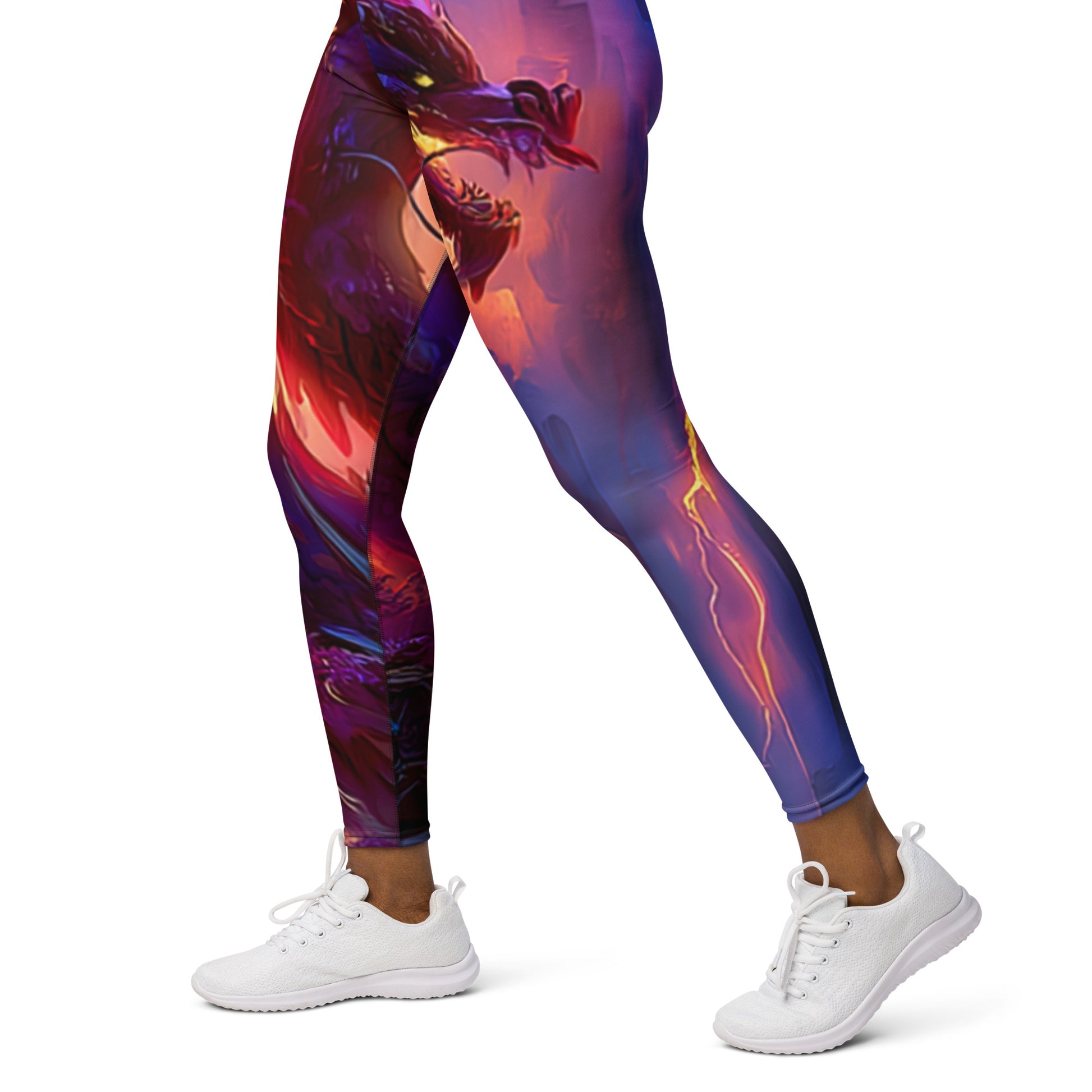Morning After Red Dragon 2 - Rock Band Yoga Leggings