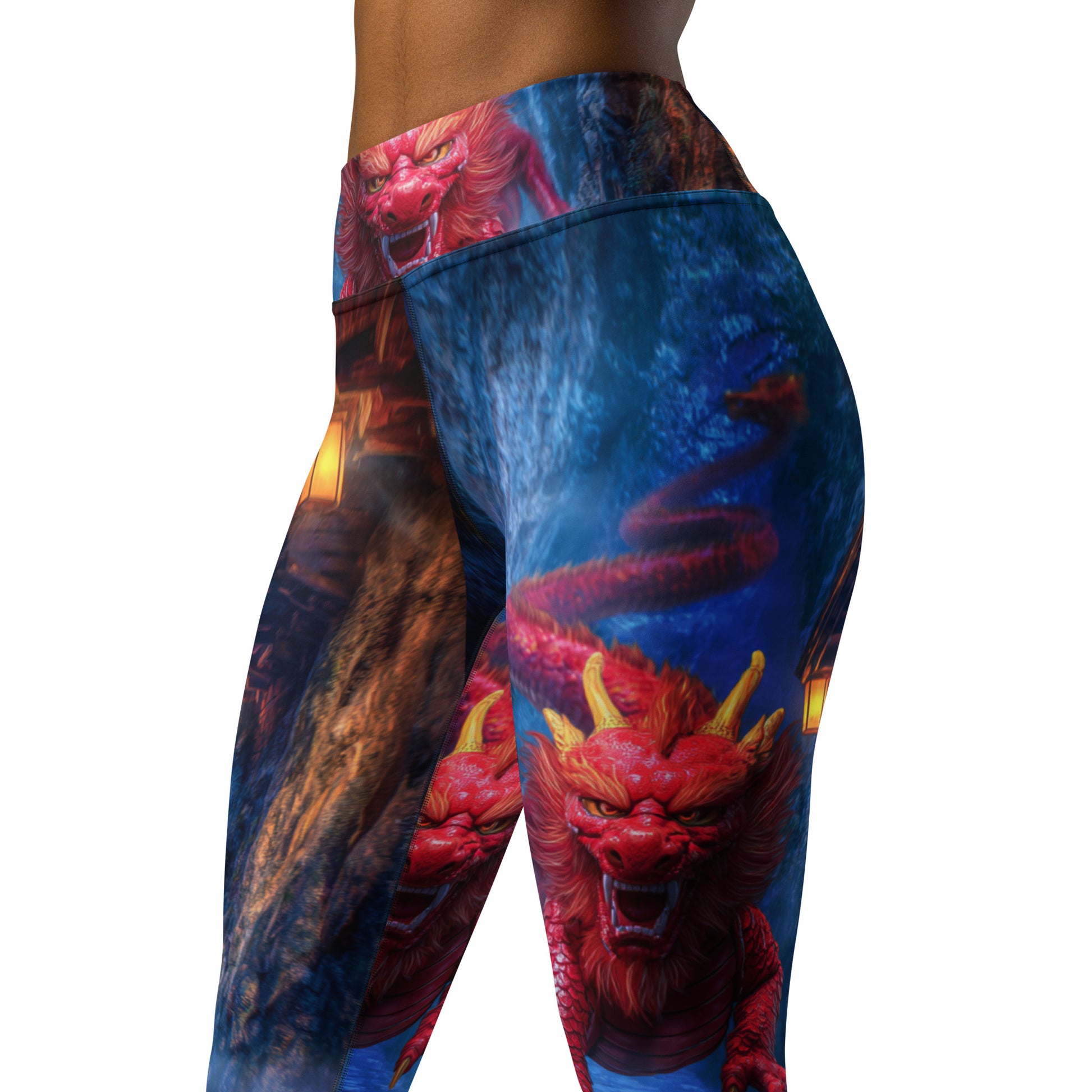 Morning After Red Dragon 3 - Rock Band Yoga Leggings