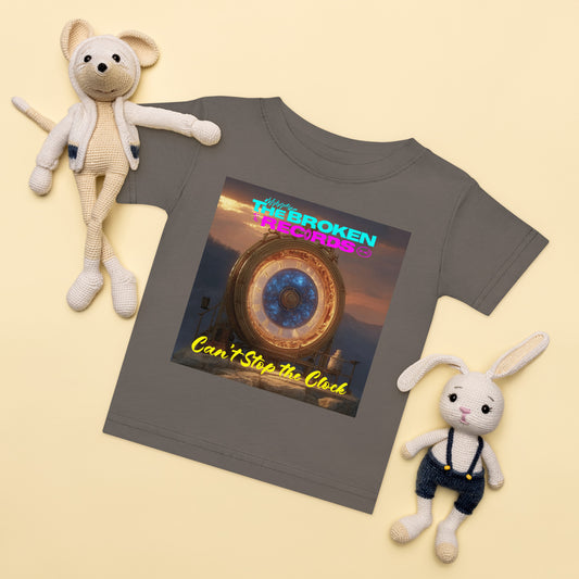 Can’t Stop the Clock Baby Jersey Rock Band T-Shirt - Charcoal