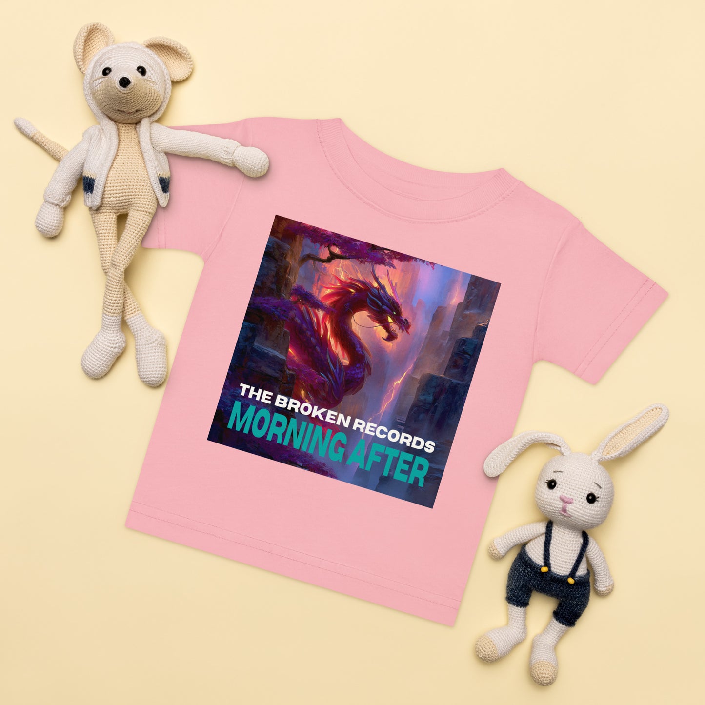 Morning After Baby Jersey Rock Band T-Shirt - Pink