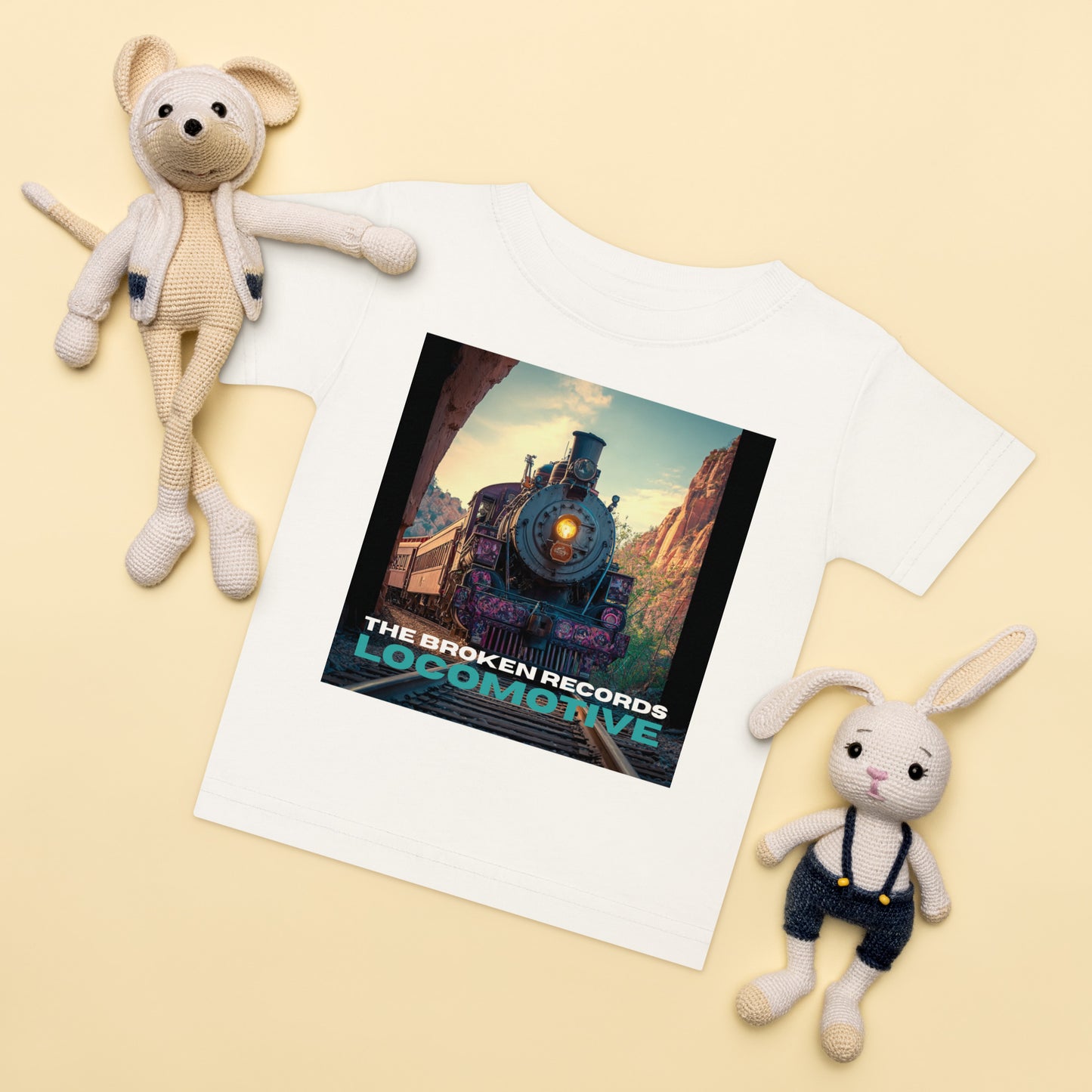 Locomotive Baby Jersey Rock Band T-Shirt - White 