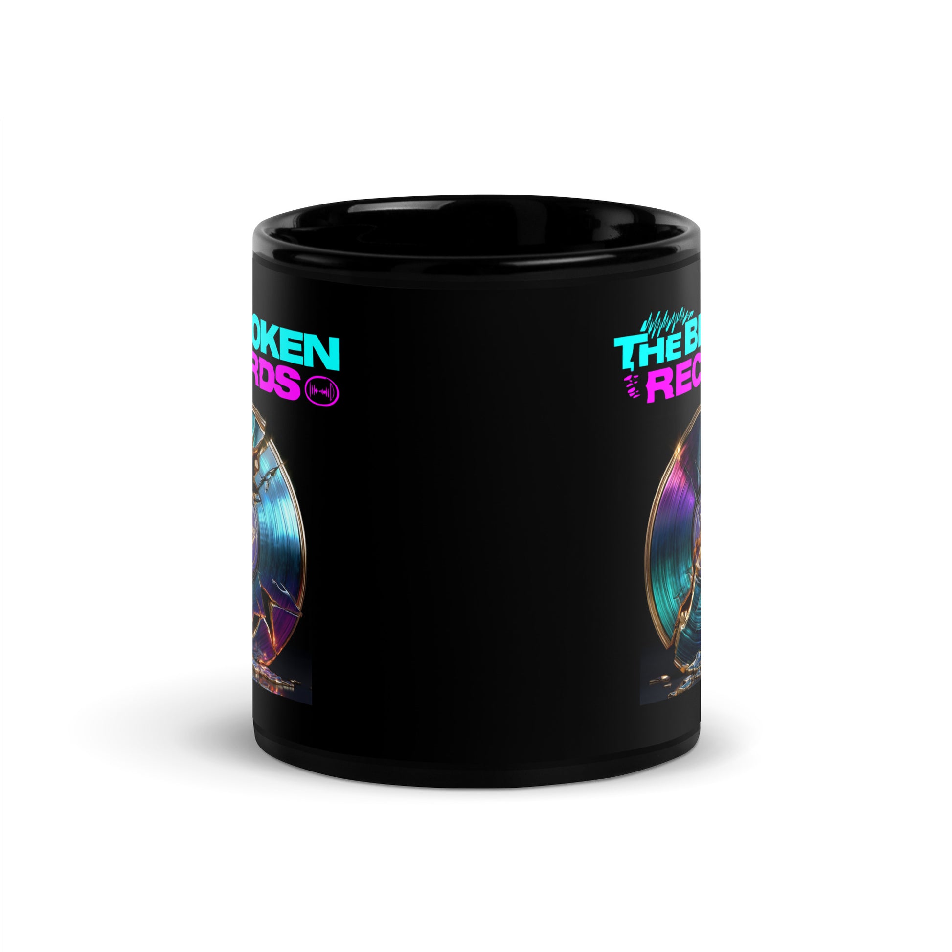 The Broken Records Album - Black Glossy Mug