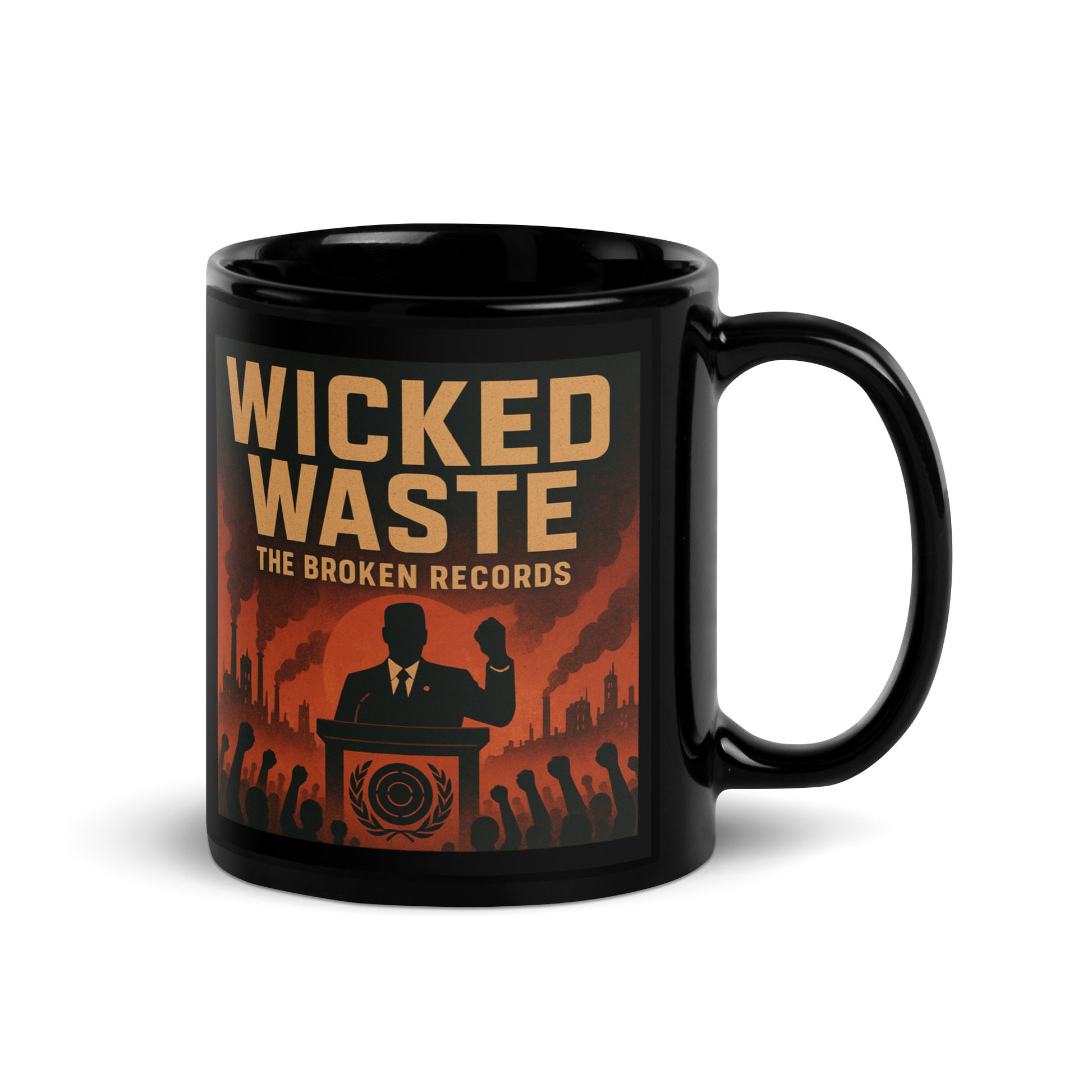 Wicked Waste - Black Glossy Mug