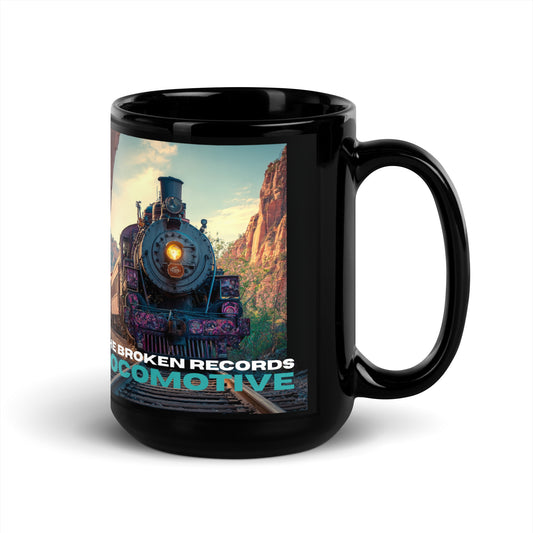 Locomotive - Black Glossy Mug