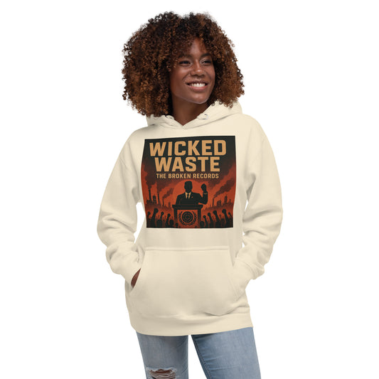 Wicked Waste Unisex Rock Band Hoodie - Bone 