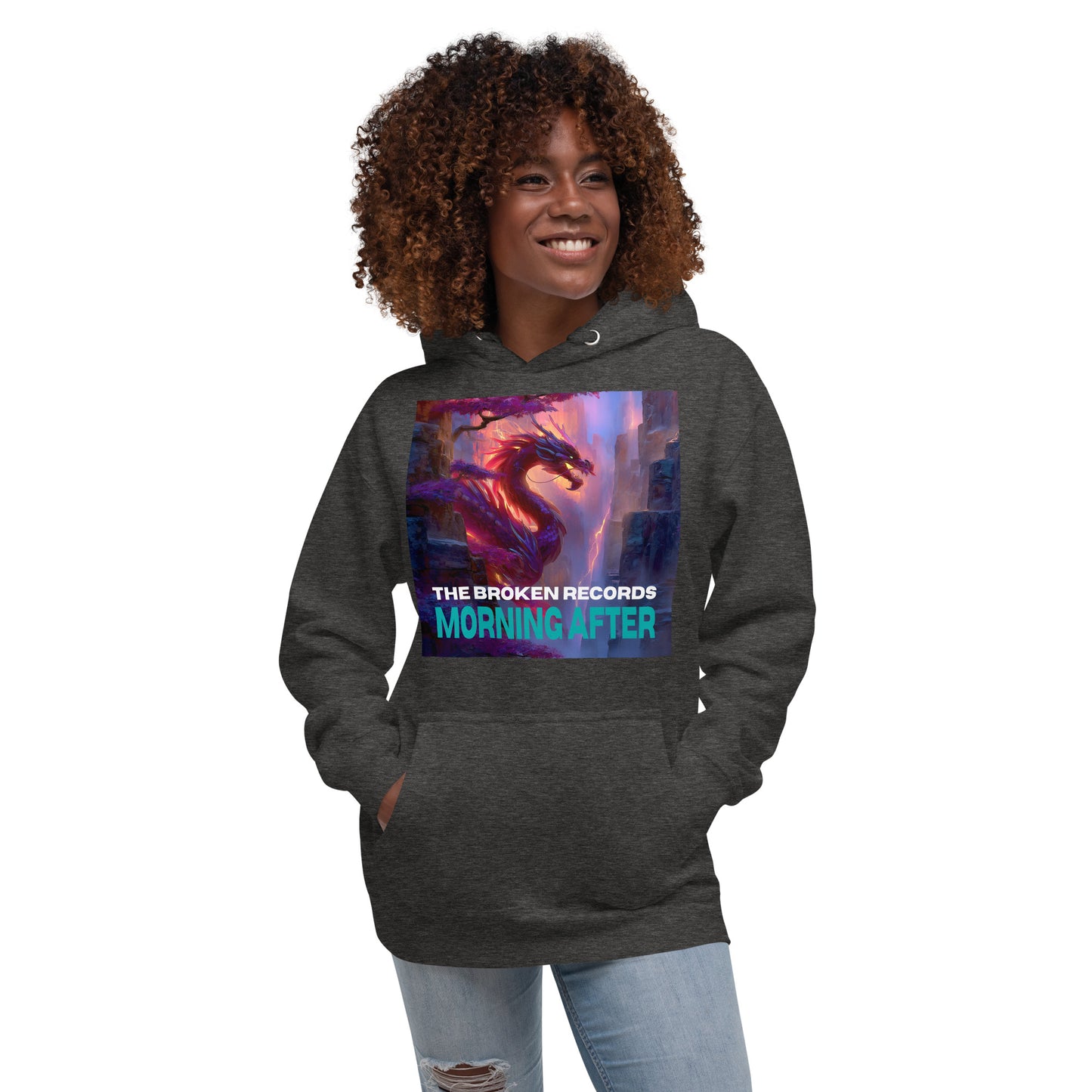 Morning After Red Dragon 2 Unisex Rock Band Hoodie - Charcoal Heather 
