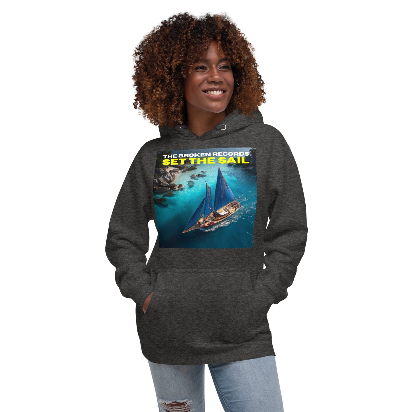 Set the Sail Unisex Rock Band Hoodie - Charcoal Heather 
