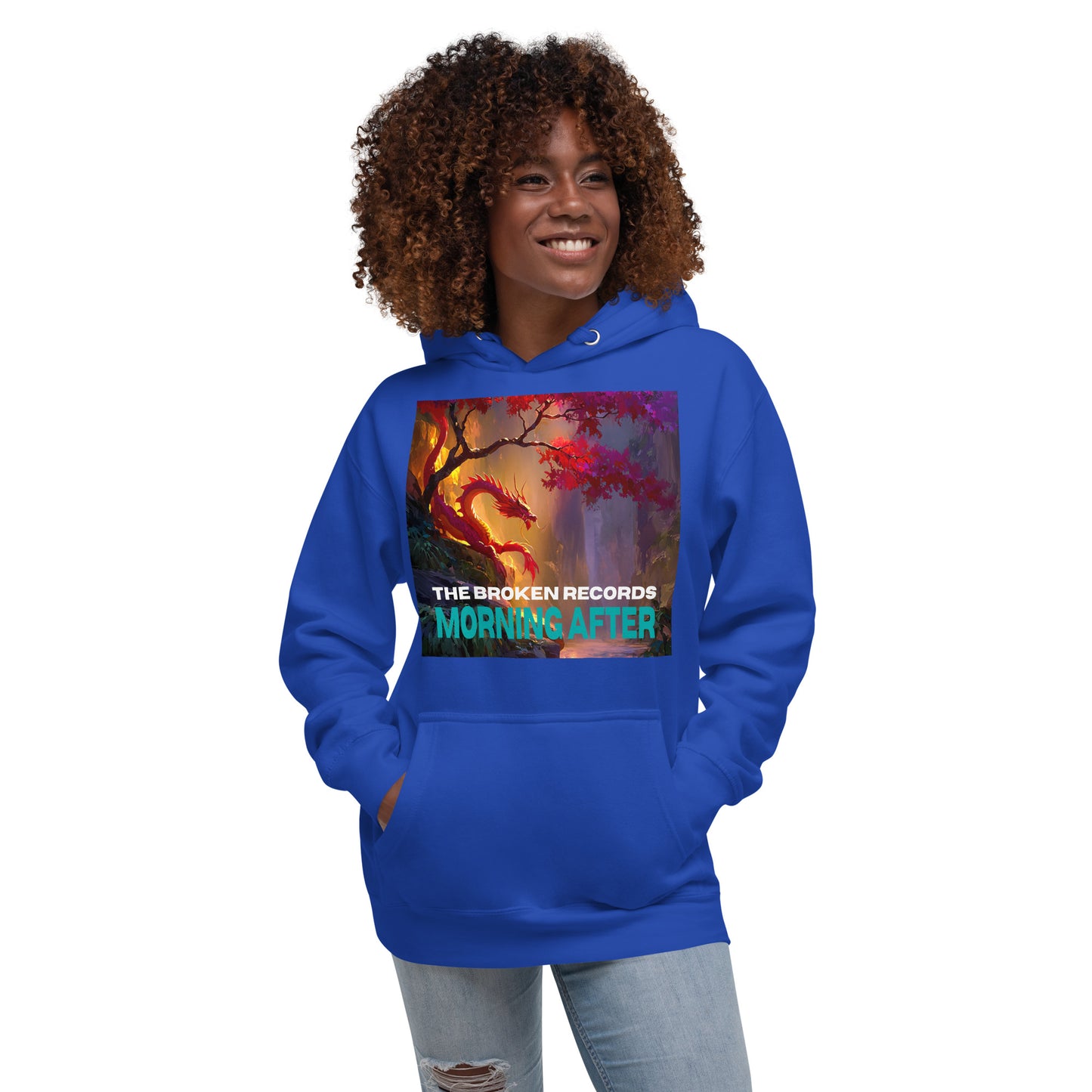 Morning After Red Dragon 1 Unisex Rock Band Hoodie - Royal Blue 